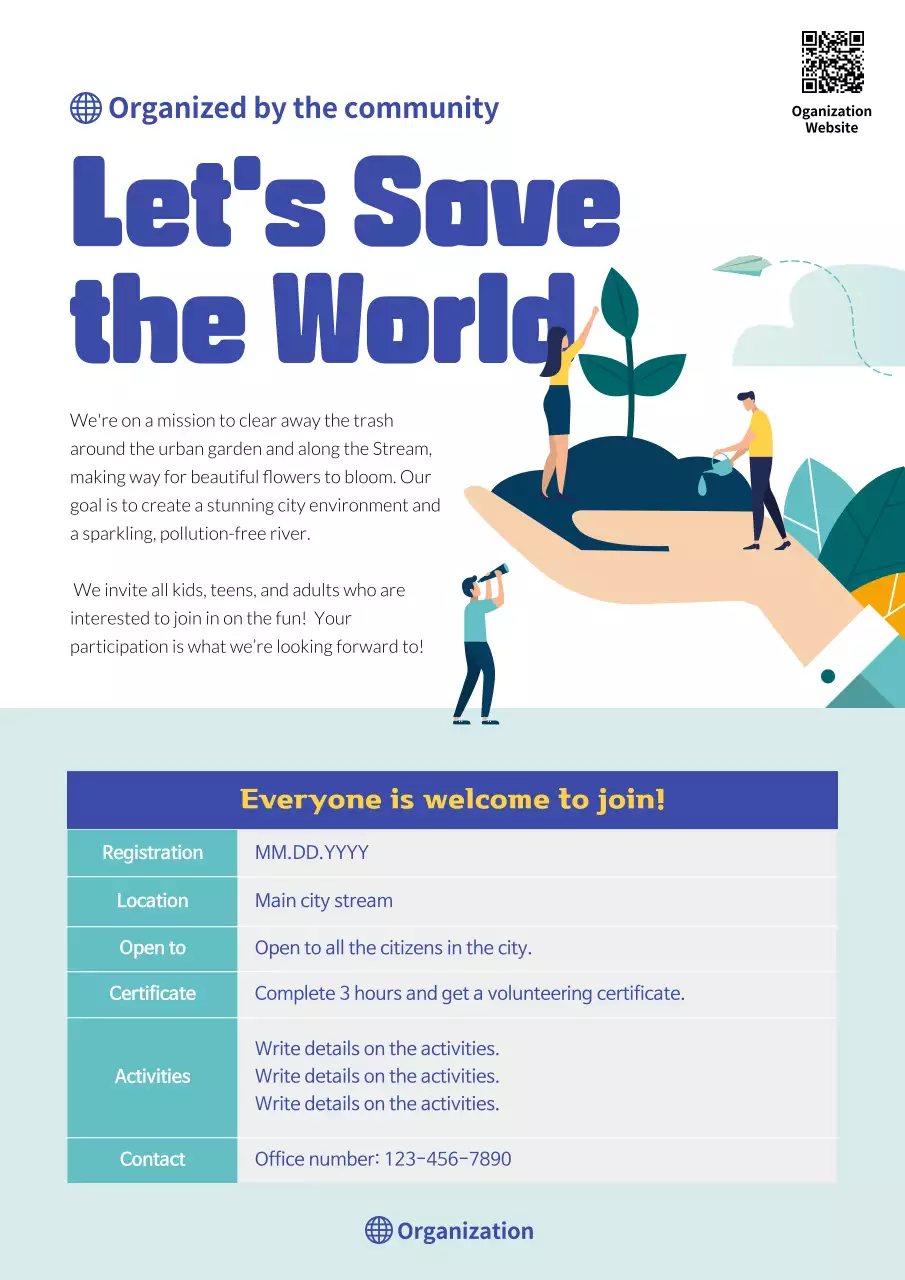 Blue Modern Environment Event