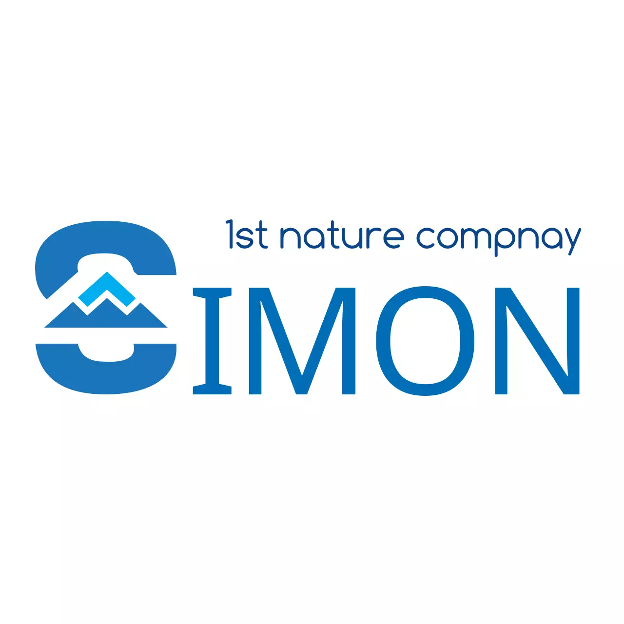 Blue Minimal Nature Business Logo