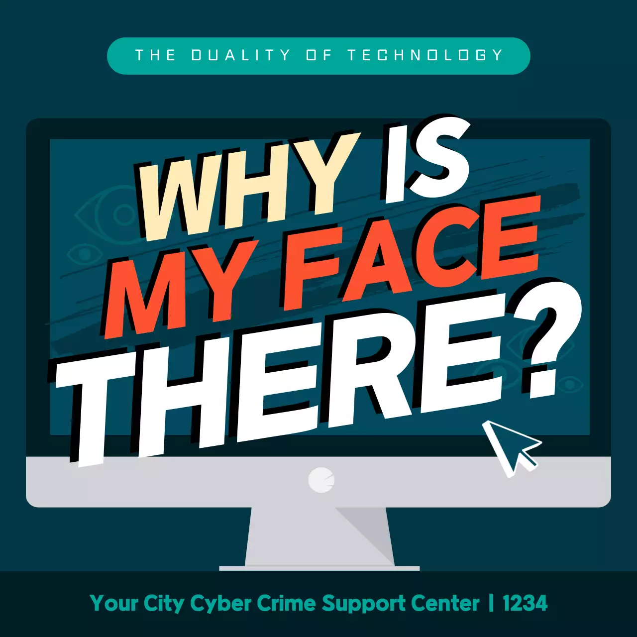 Teal Modern Cyber Guide Instagram Carousel