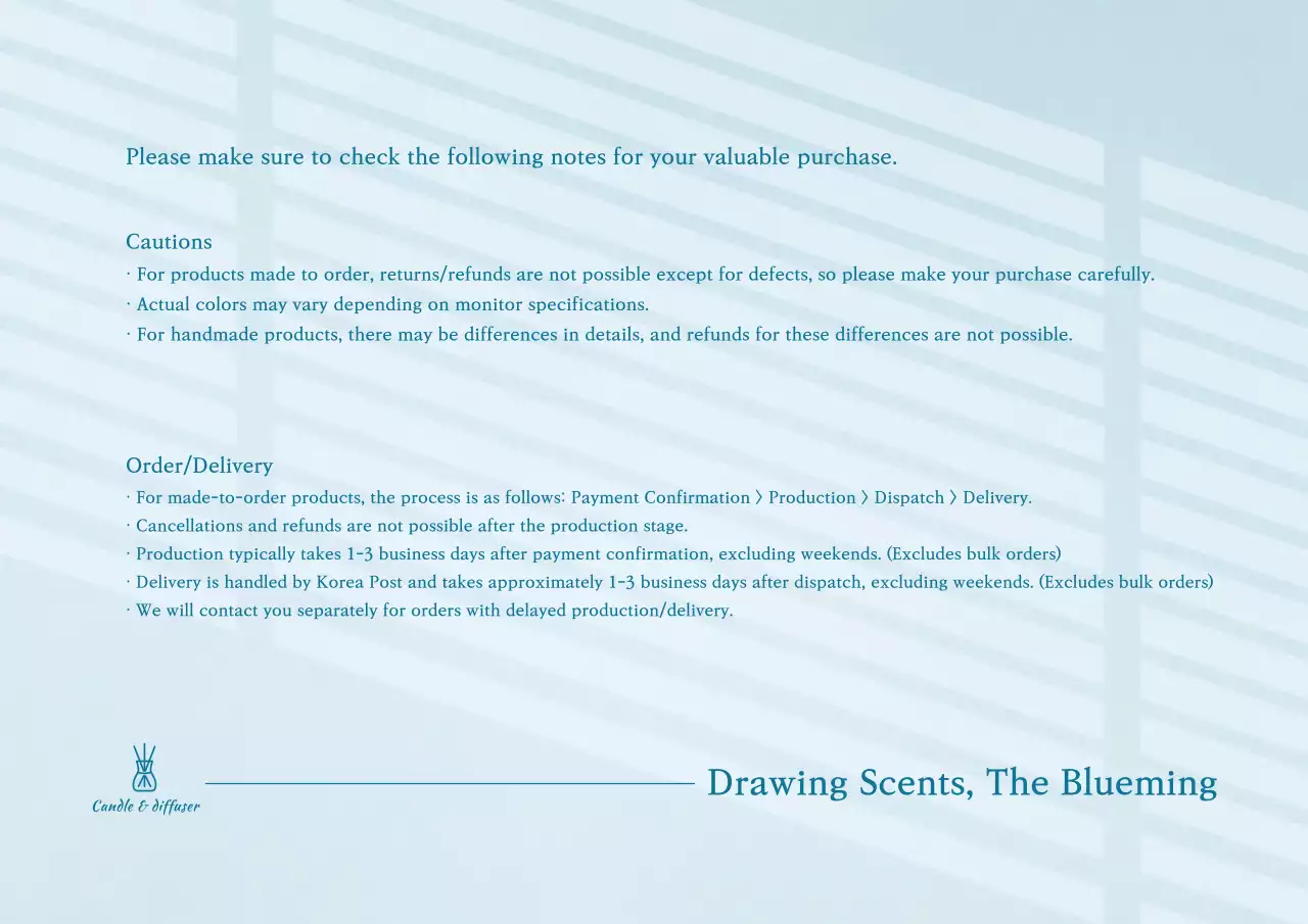 Blue Minimal Product Guideline Poster