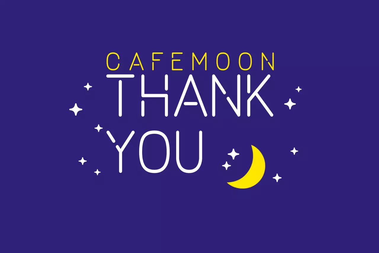 Navy Modern Thank You Card Banner