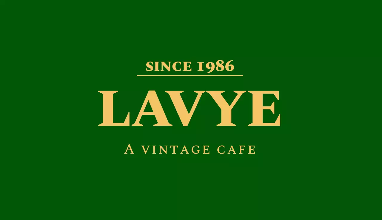 Kartu Nama Promosi Kafe Vintage Hijau