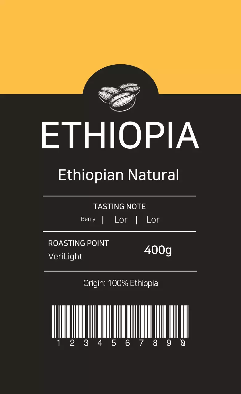 Hạt cà phê tự nhiên của Ethiopia