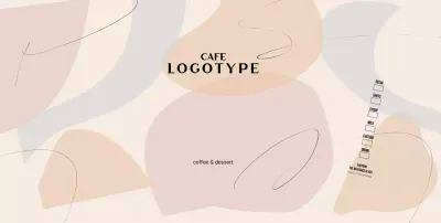 Beige Modern Shapes Pattern