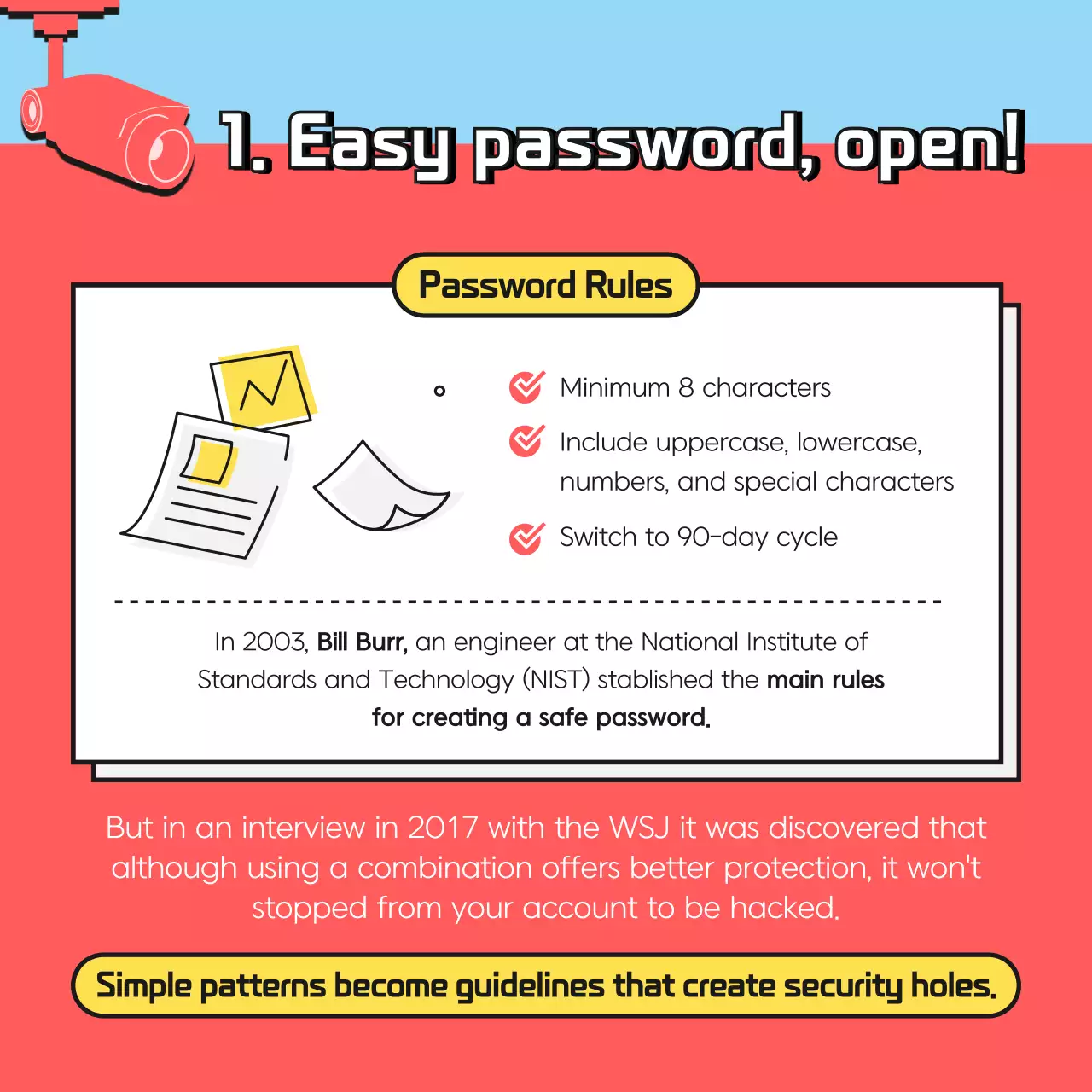 Red Minimal Password Promotion Instagram Carousel