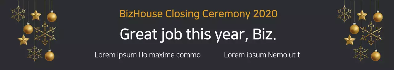 Banner de anúncio de cerimônia elegante preta