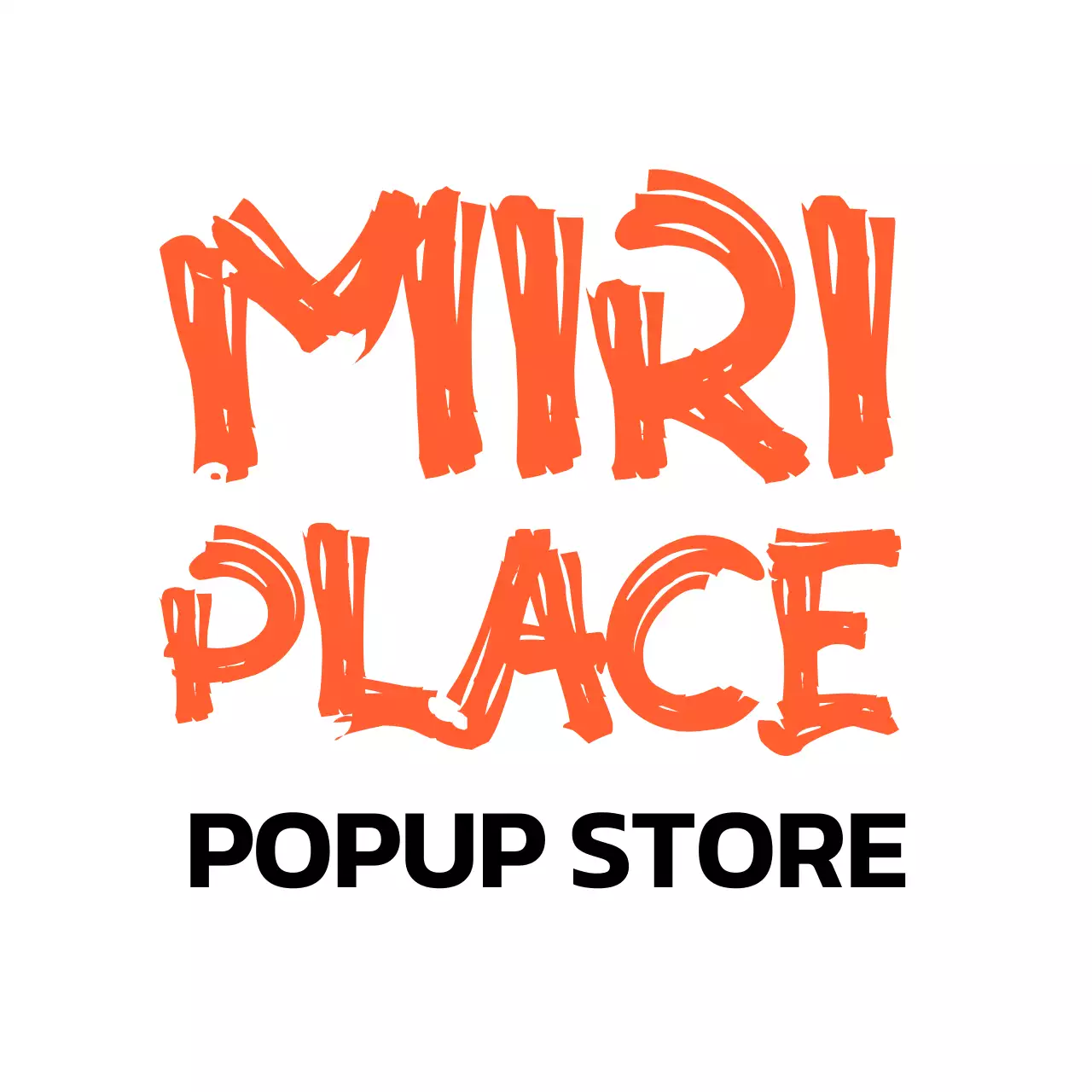 Pop-up store event with a wild calligraphy concept