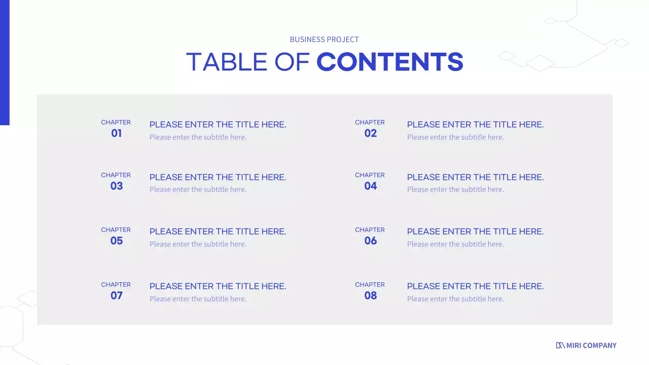 Clean business with white and blue tones