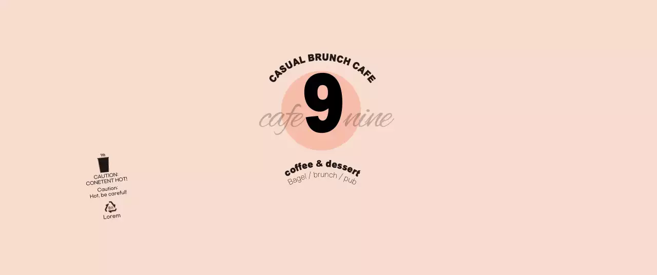 For a simple and unique concept cafe in pink and black