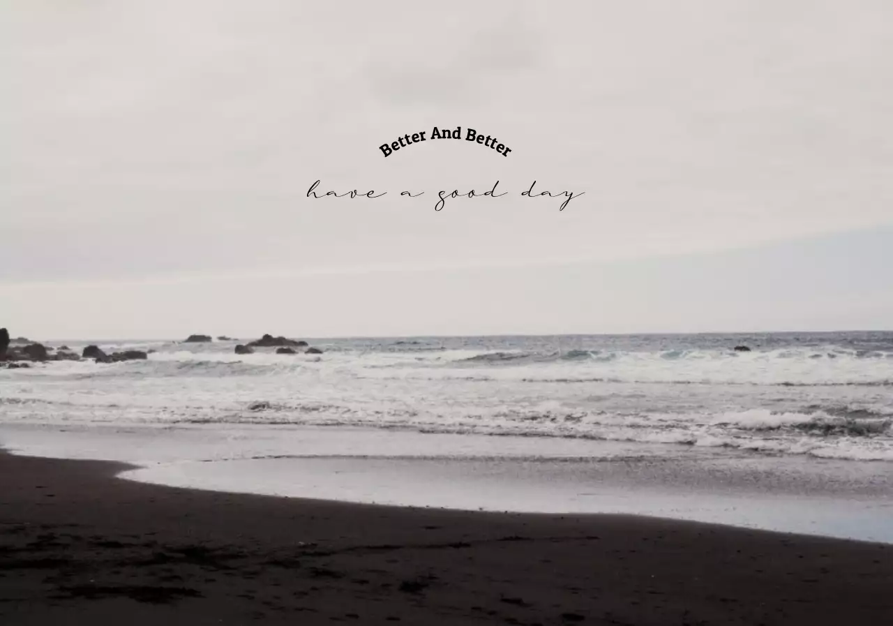 Emotional ocean photos and calligraphy