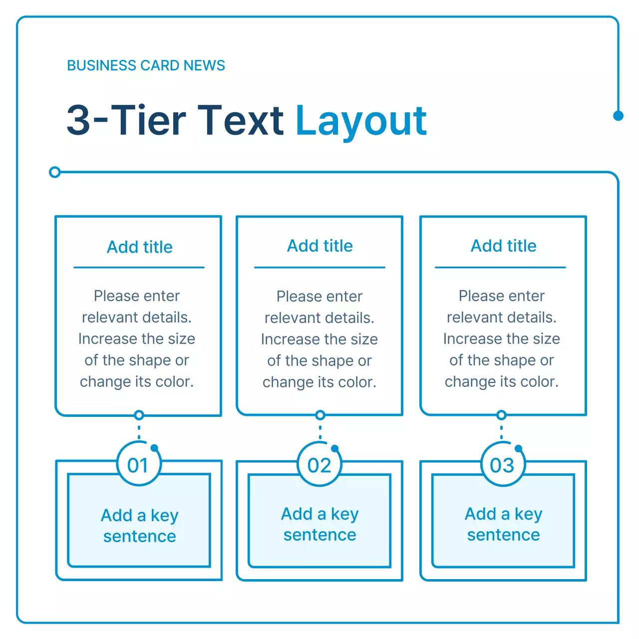 A guide to white and blue geometry for corporate newsletters