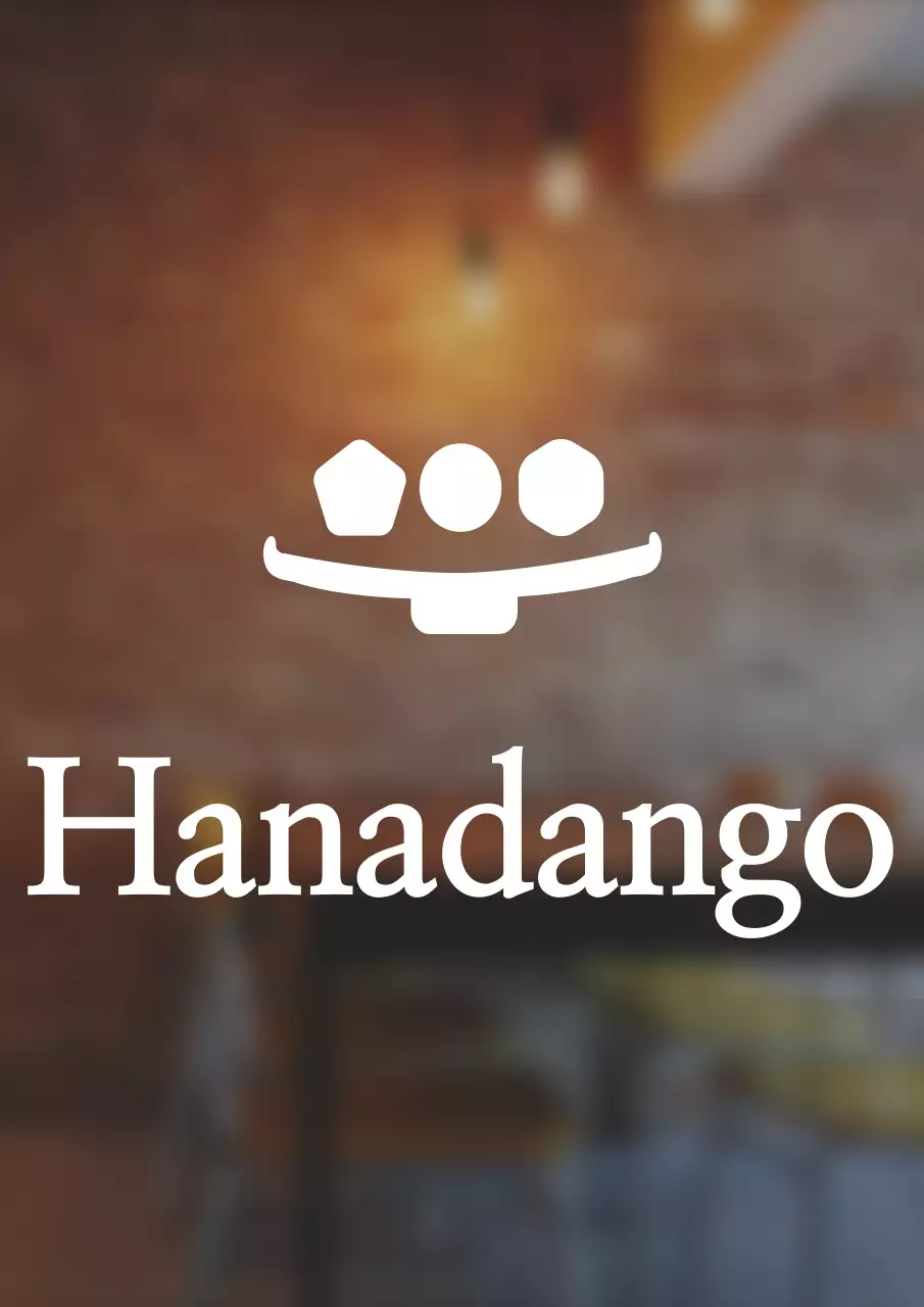 Biển hiệu logo cửa hàng Dango theo phong cách đơn giản