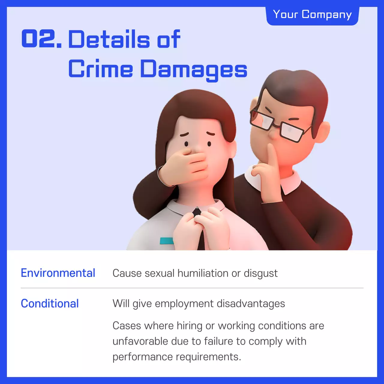 Blue Modern Work Guide Instagram Carousel