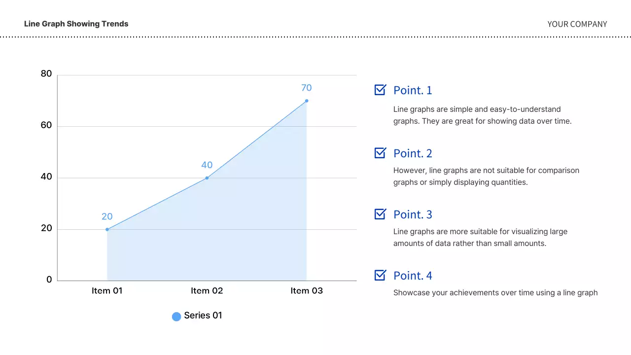 A simple business plan in blue