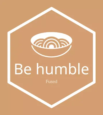 Papan nama restoran Korea sederhana dengan warna emas