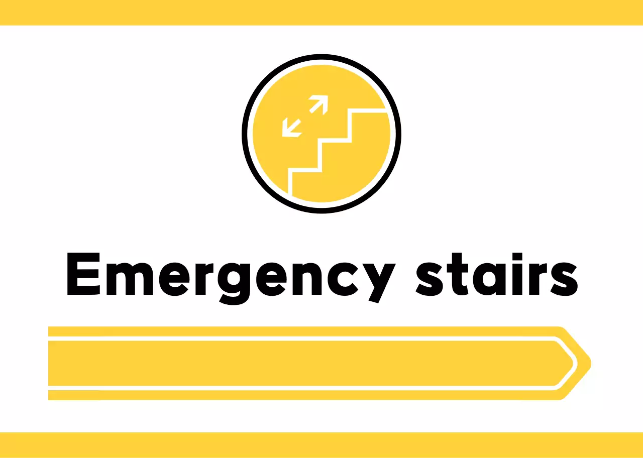 Untuk panduan lokasi dengan piktogram kuning dan hijau sederhana