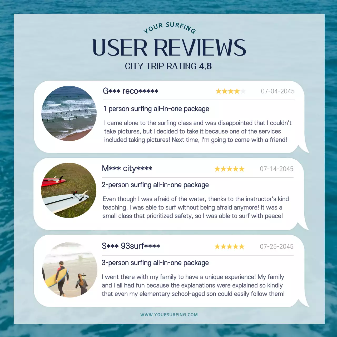 Blue Modern Surfing Promotion Instagram Post