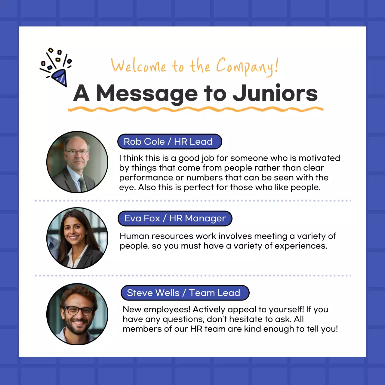 Hướng dẫn phỏng vấn Blue Simple Instagram Carousel