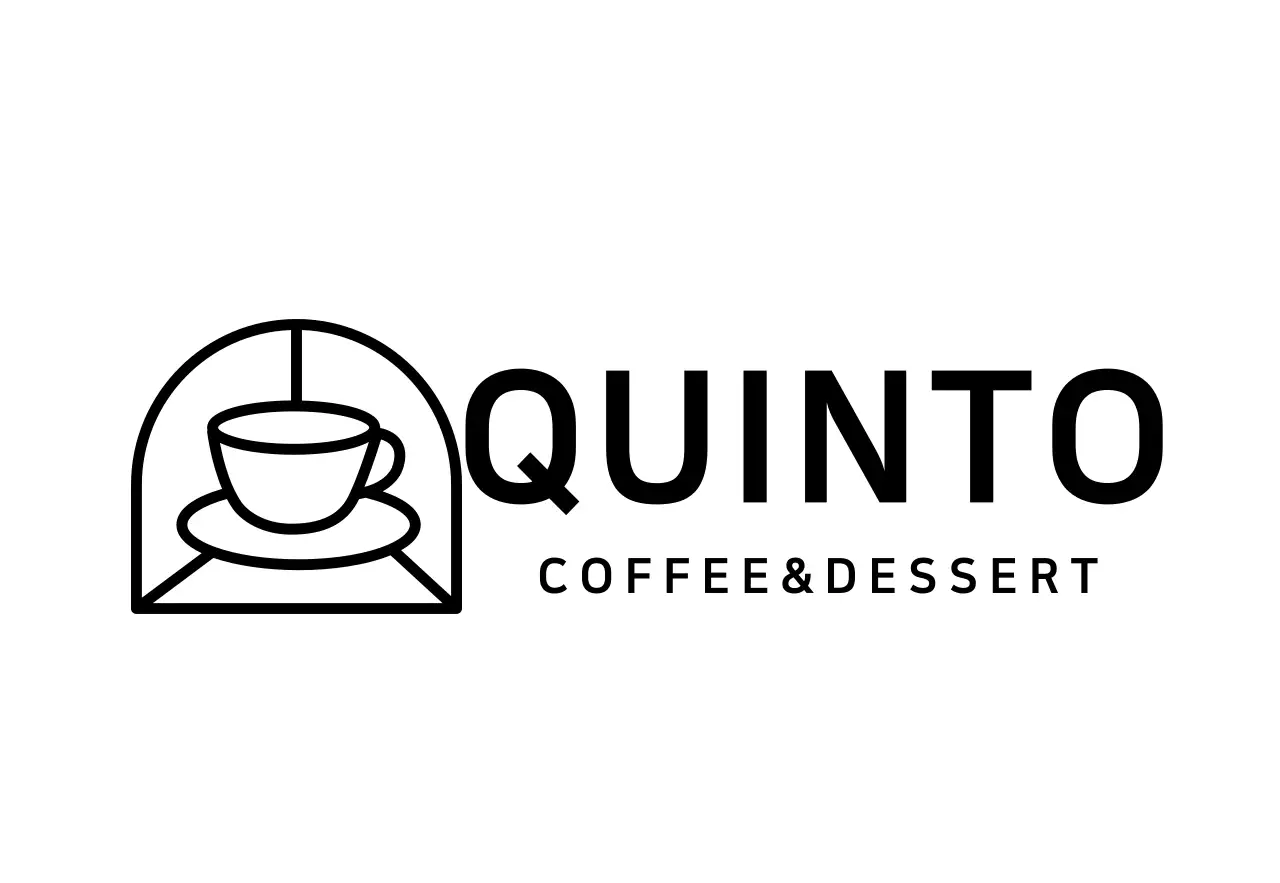 Sinal branco simples do logótipo de um café