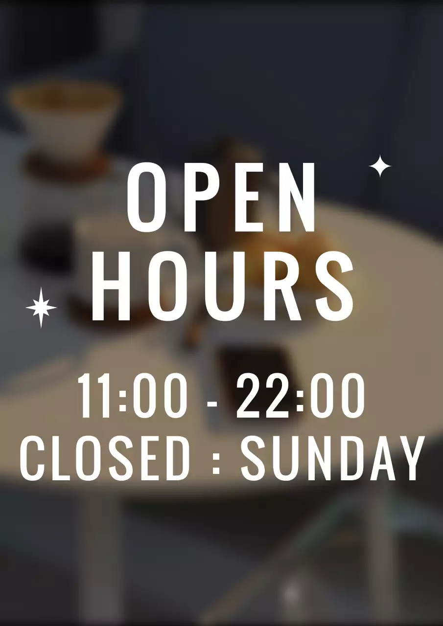 Hướng dẫn thông tin văn bản quán cà phê phong cách cảm xúc