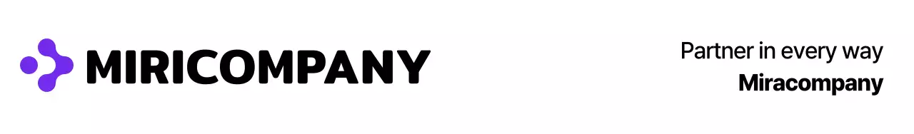 Clean and simple company symbol logo style in purple and black for company promotion