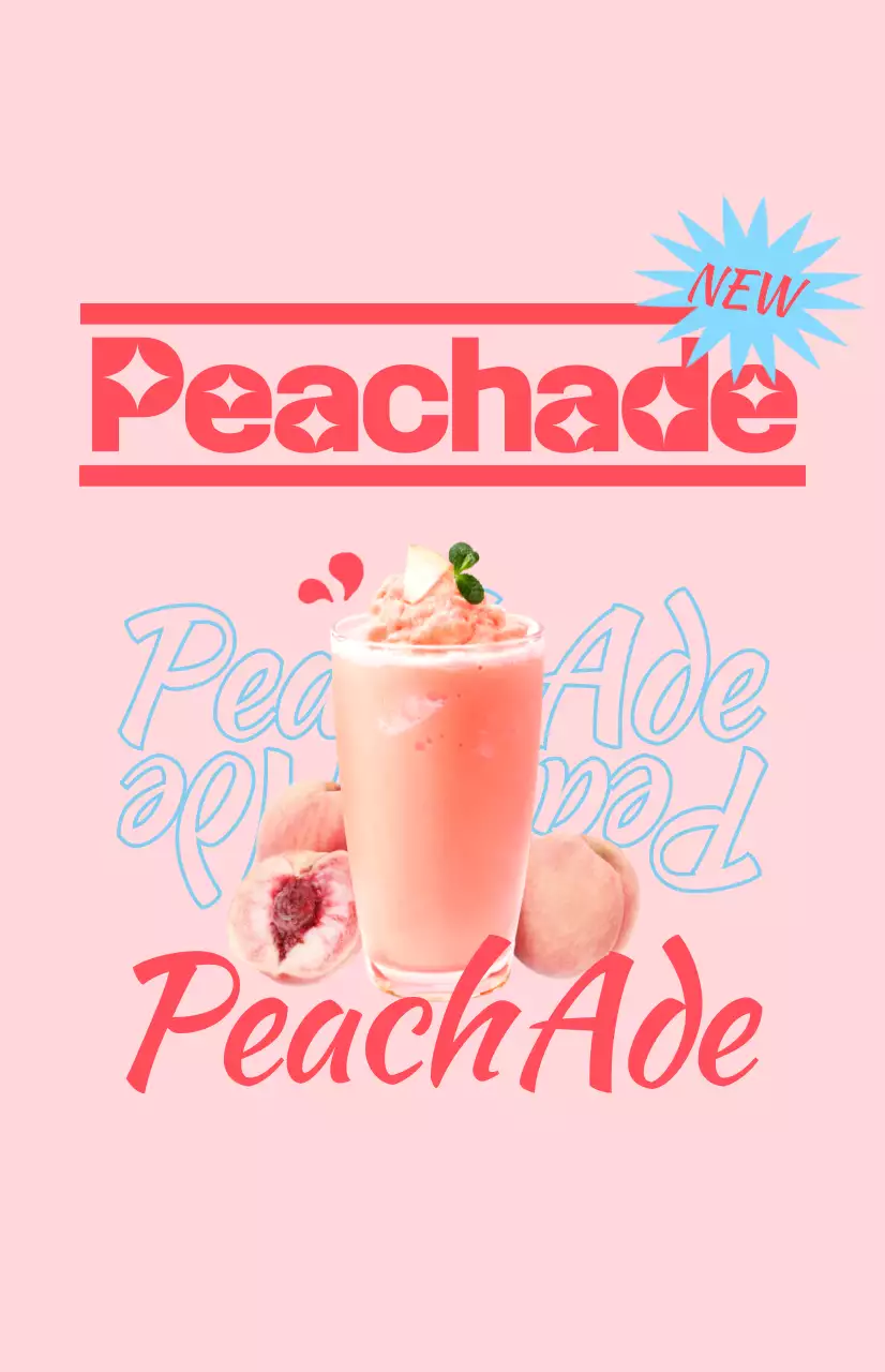 Promova o menu do seu café com imagens coloridas de bebidas ilustradas e texto