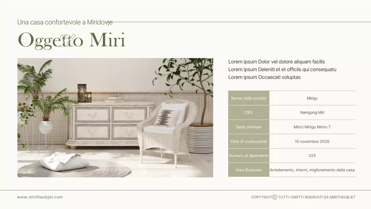 Oliva e bianco Miridovje mobili in oliva e bianco Catalogo dei prodotti Mobili per interni Prodotti stagionali