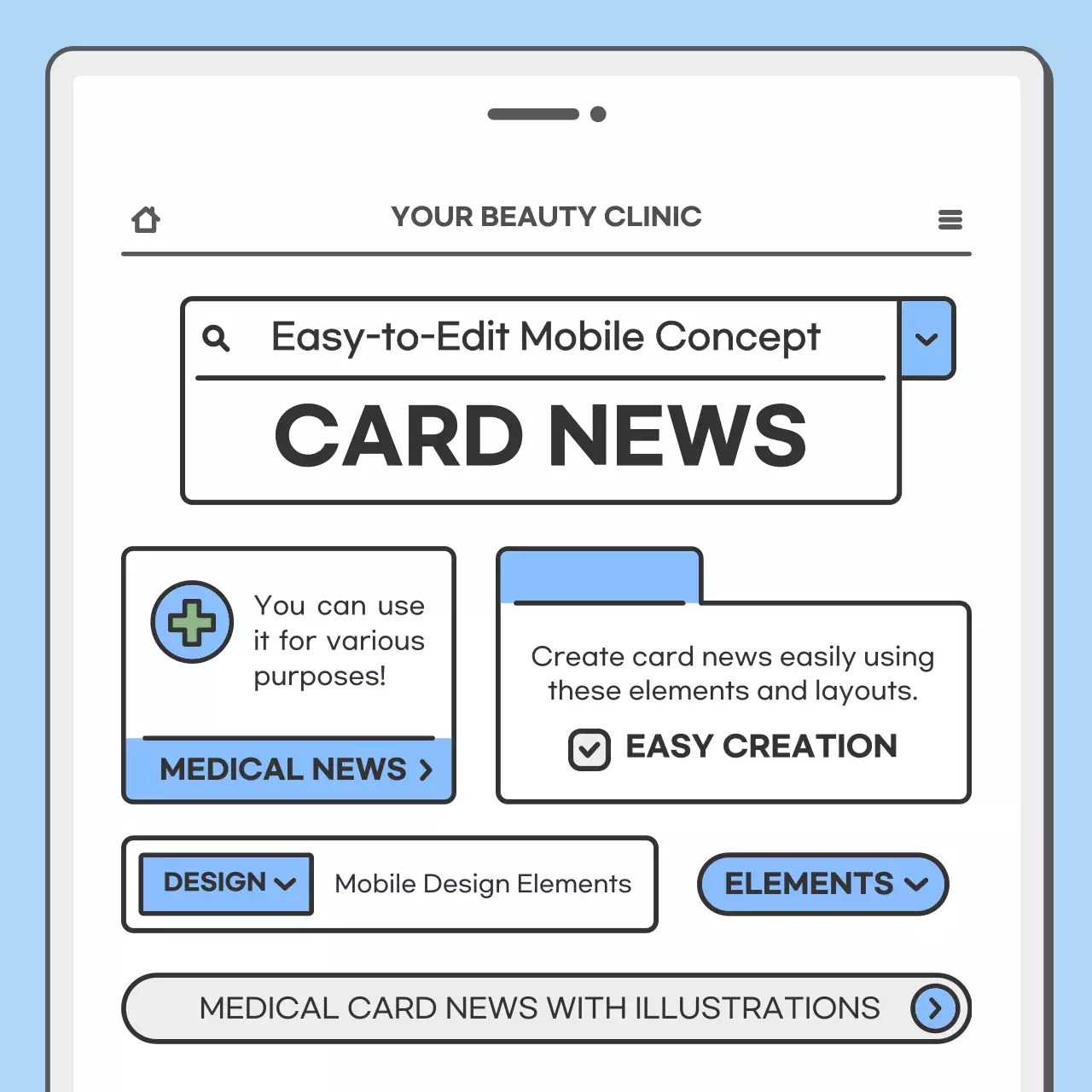 Blue Simple Medical News Announcement Instagram Carousel