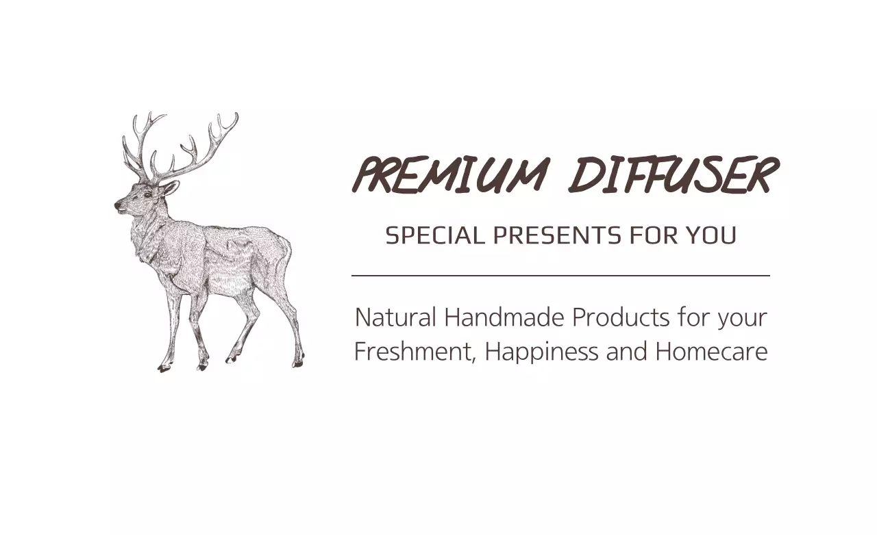 Banner promocional difusor rústico marrom