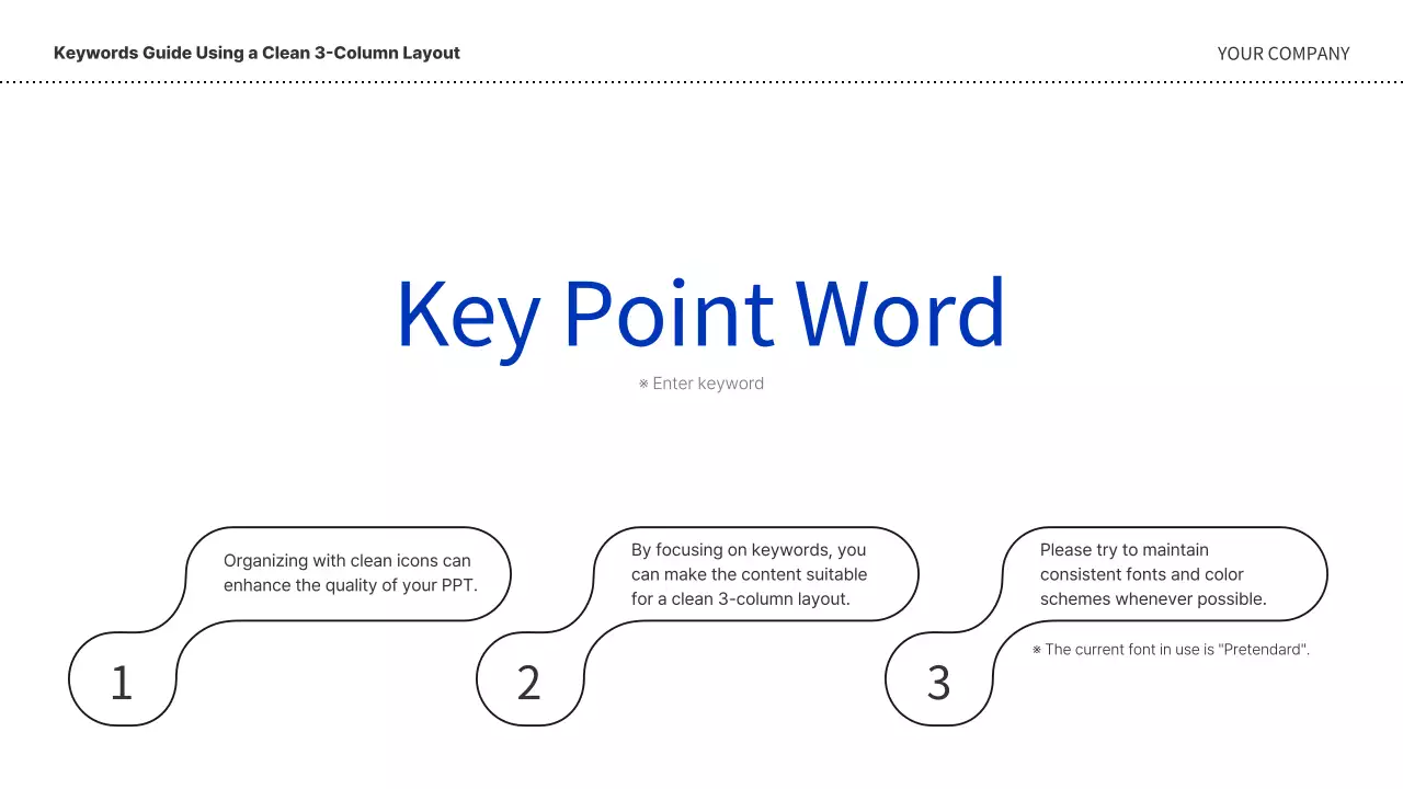 A simple business plan in blue