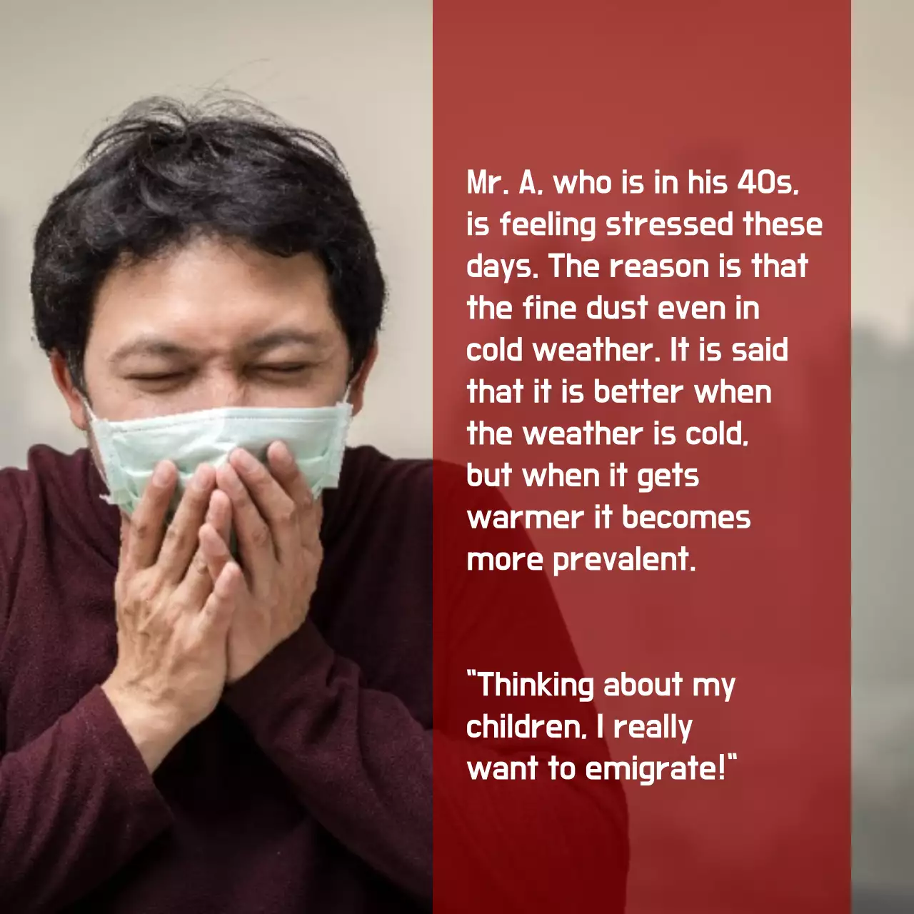 Red Modern Health Announcement Instagram Carousel