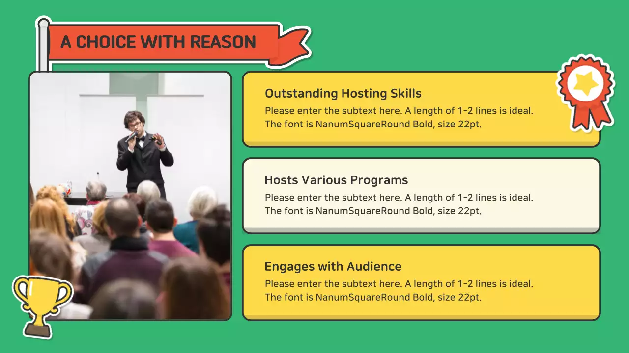 Green Playful Mc Portfolio Advertisement Presentation