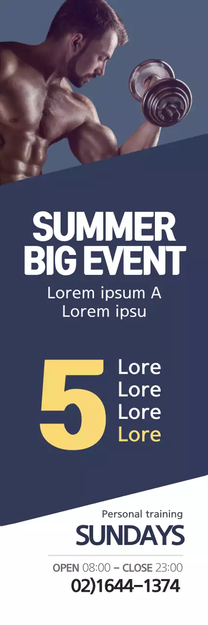 Banner de promoção de fitness moderno da Marinha