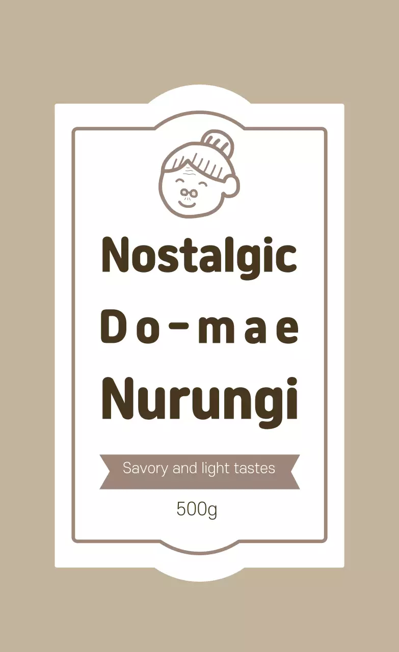 Nhãn giấy cháy sém cổ điển màu be
