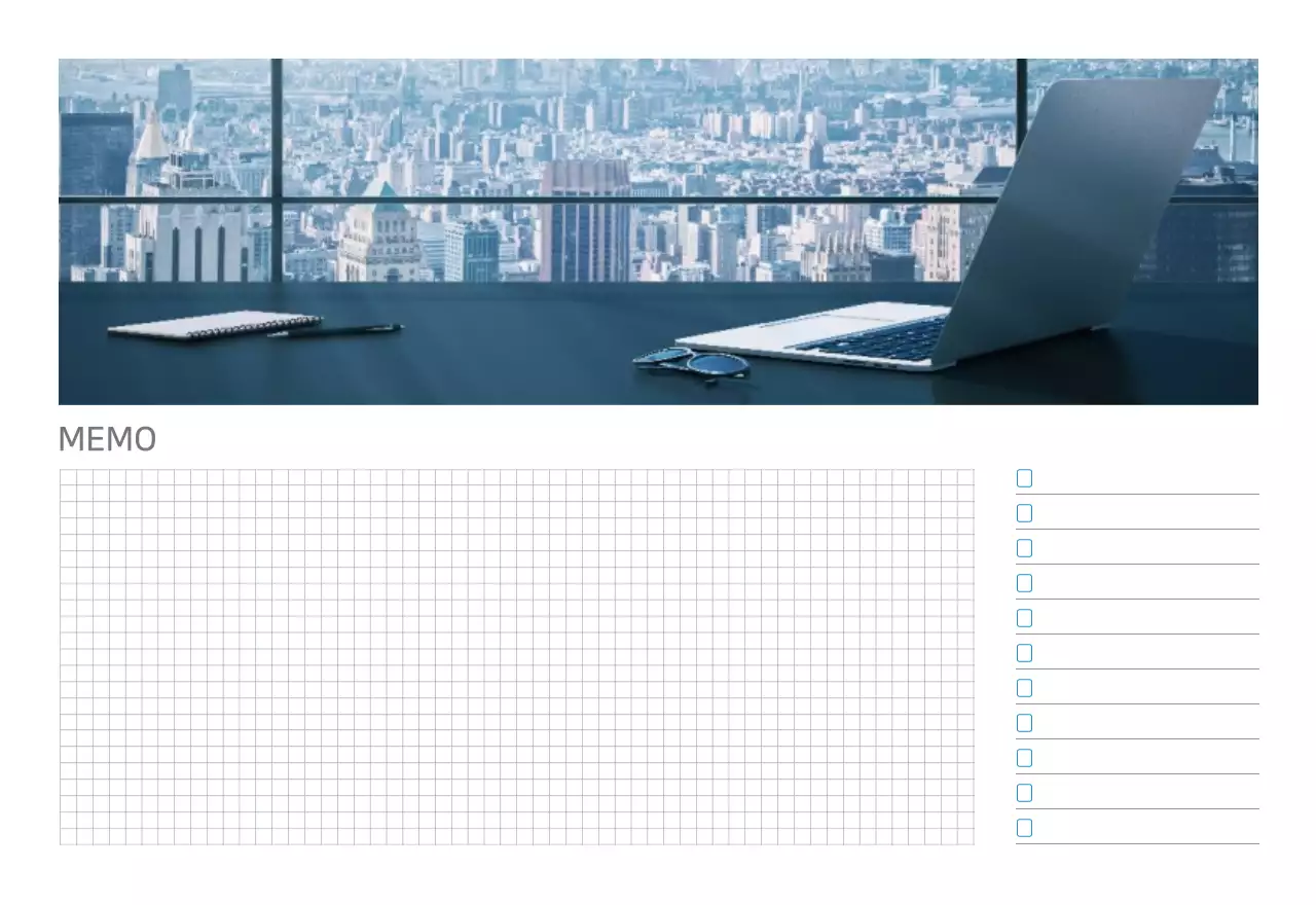 Blue White Simple Business