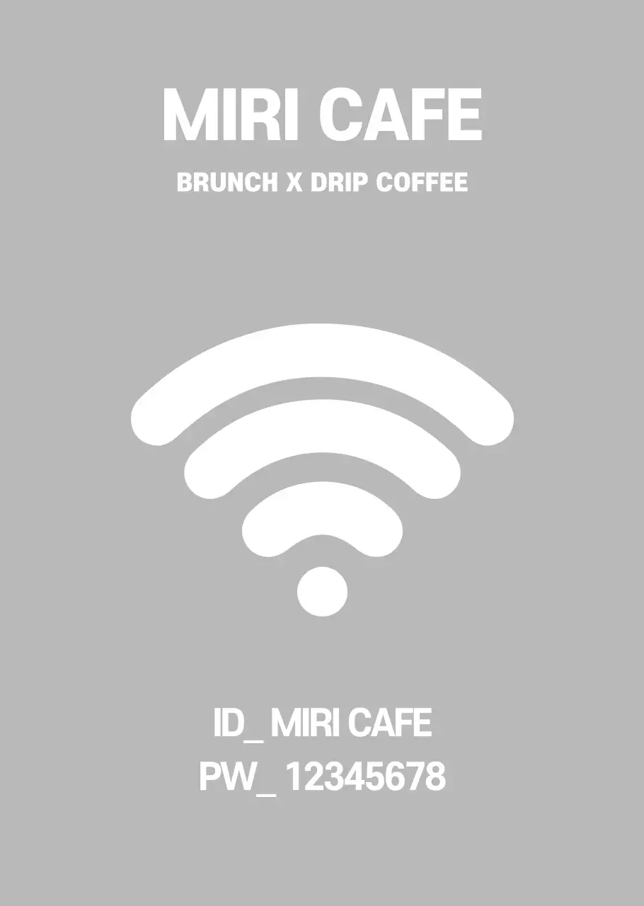 Simple style Wi-Fi sign