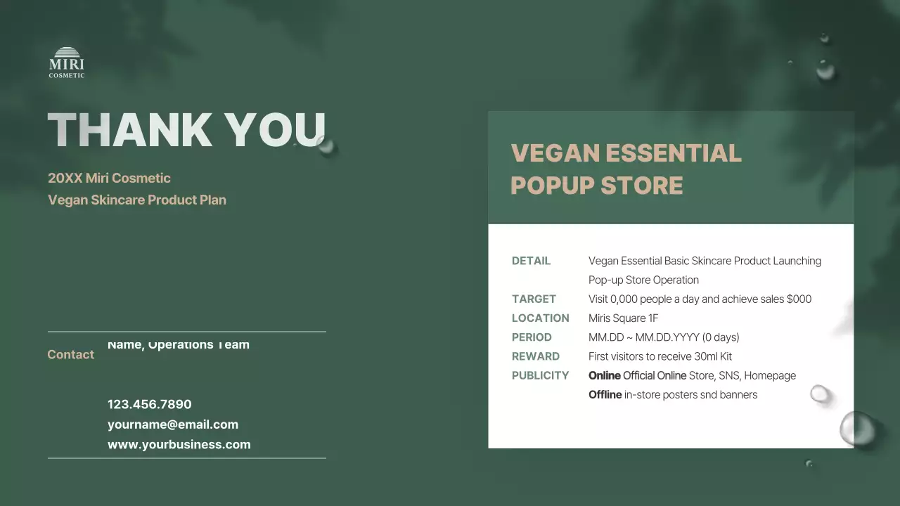 Green Modern Skincare Promotion Presentation