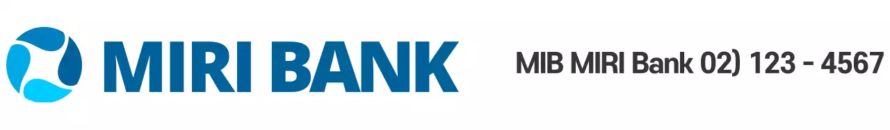 Design a trustworthy bank flyer with a blue-colored logo.