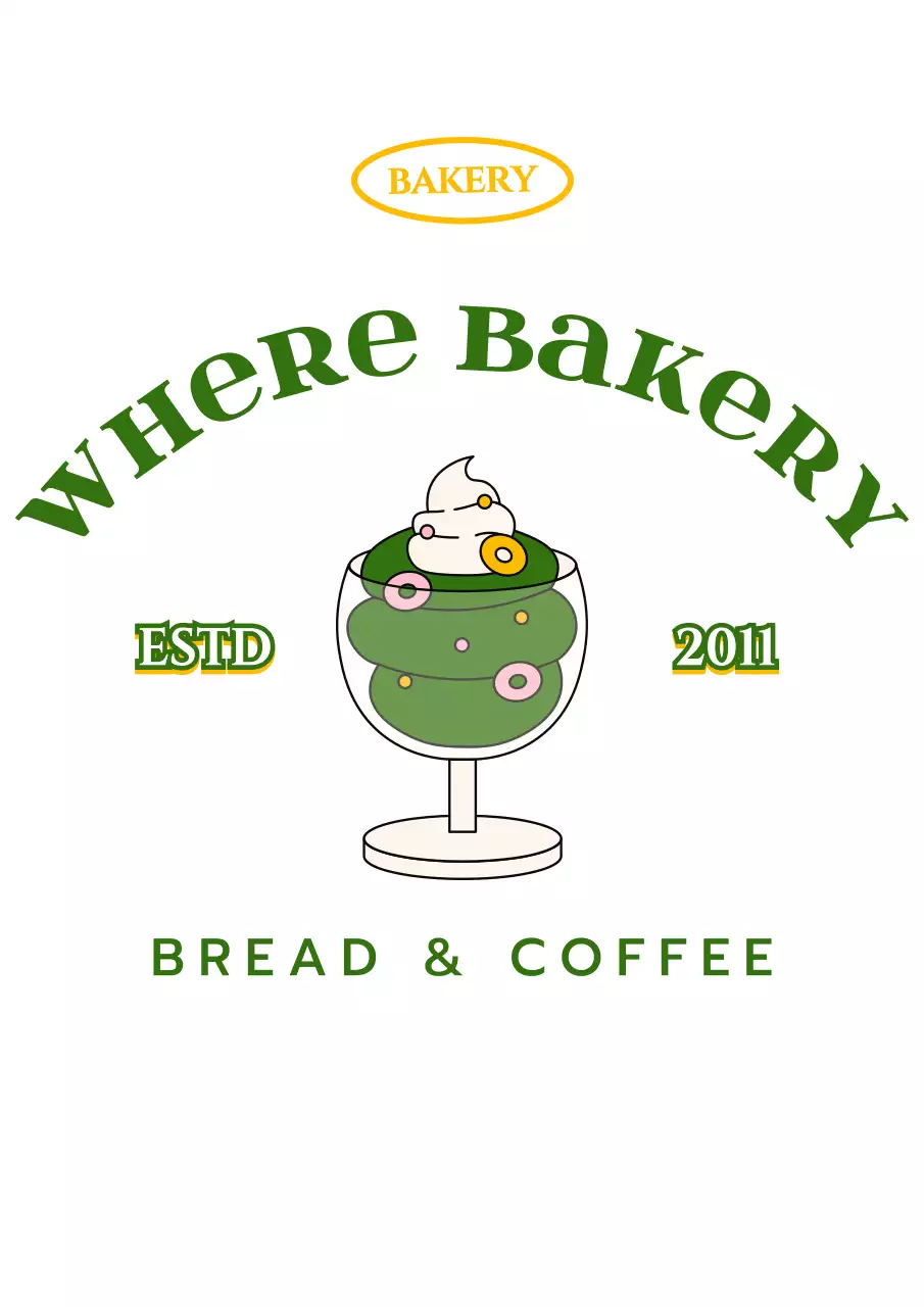 Konsep kafe yang emosional dengan warna hijau dan kuning