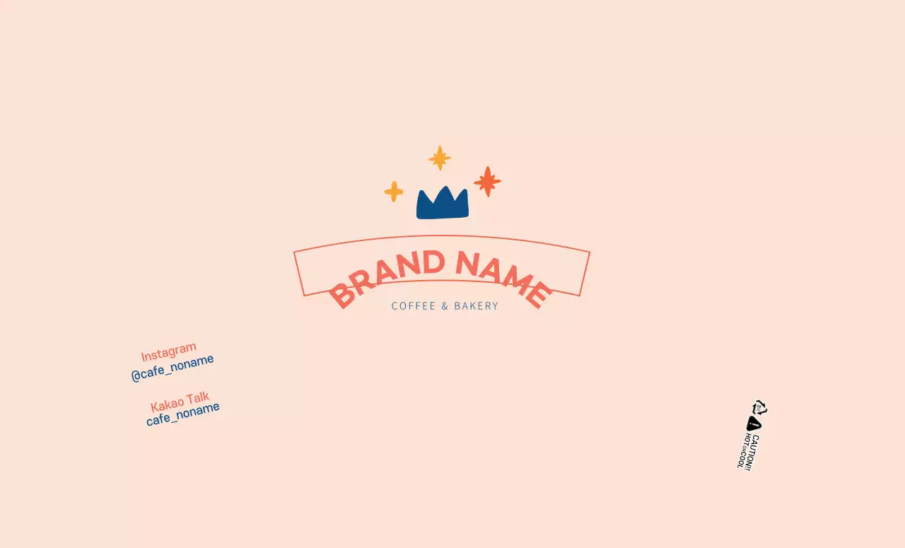 Pola bentuk bergambar lucu berwarna merah muda