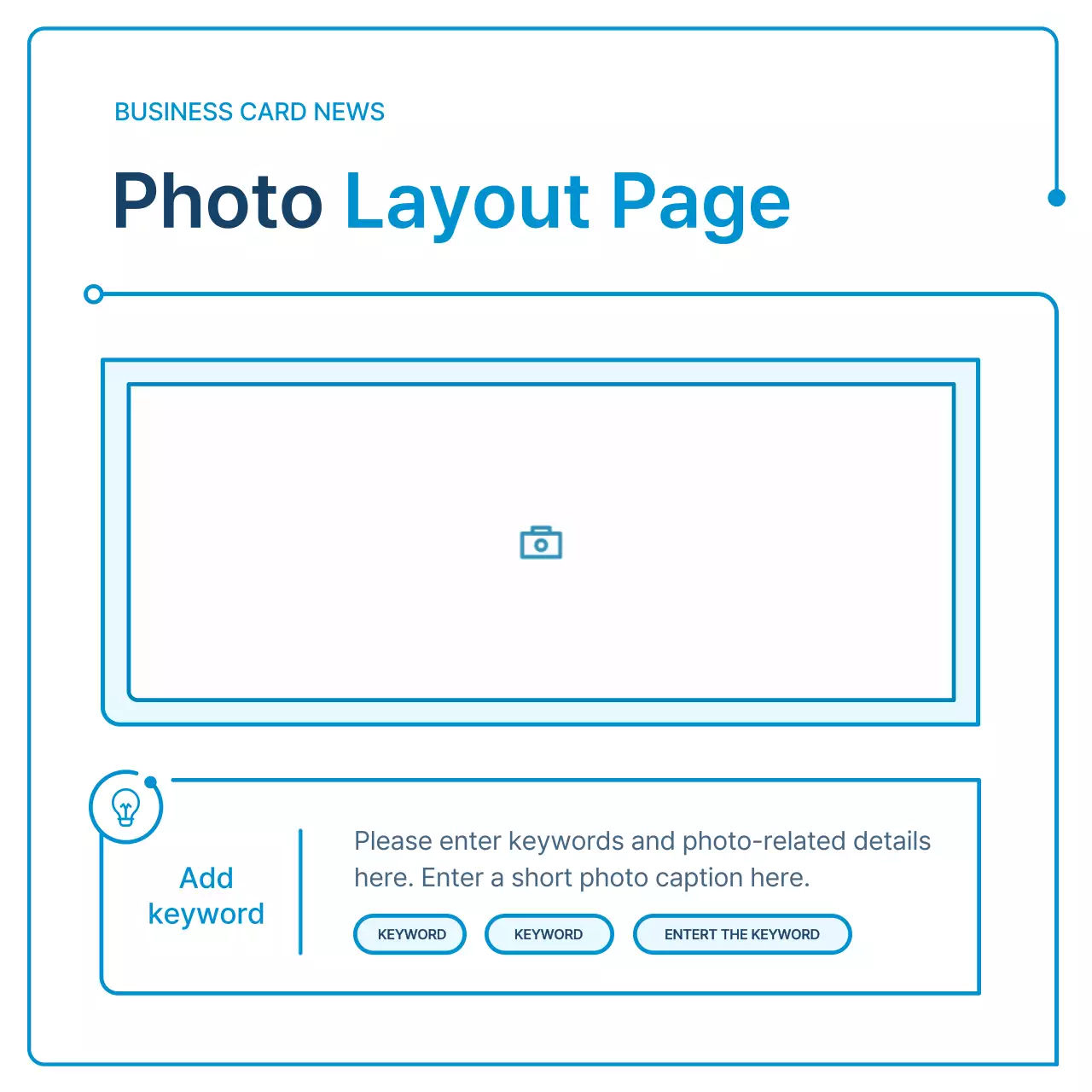 A guide to white and blue geometry for corporate newsletters