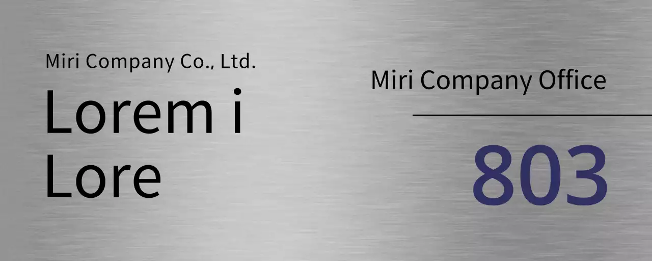 Black and navy blue corporate signage with place names and lines.