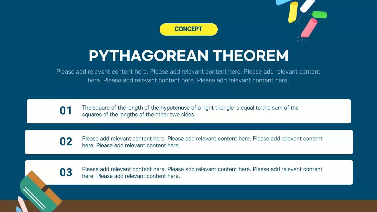 Blue Retro Math Course Presentation