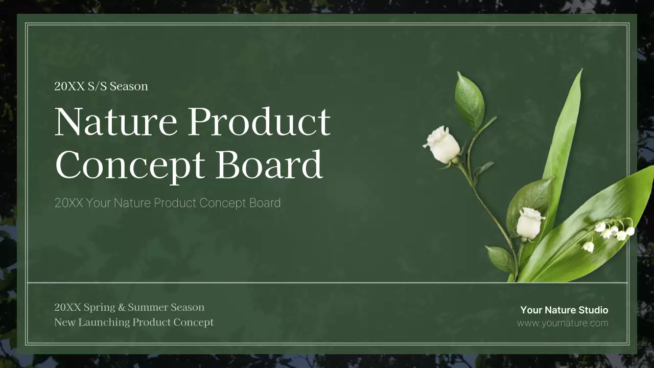 Green Botanical Skincare Presentation