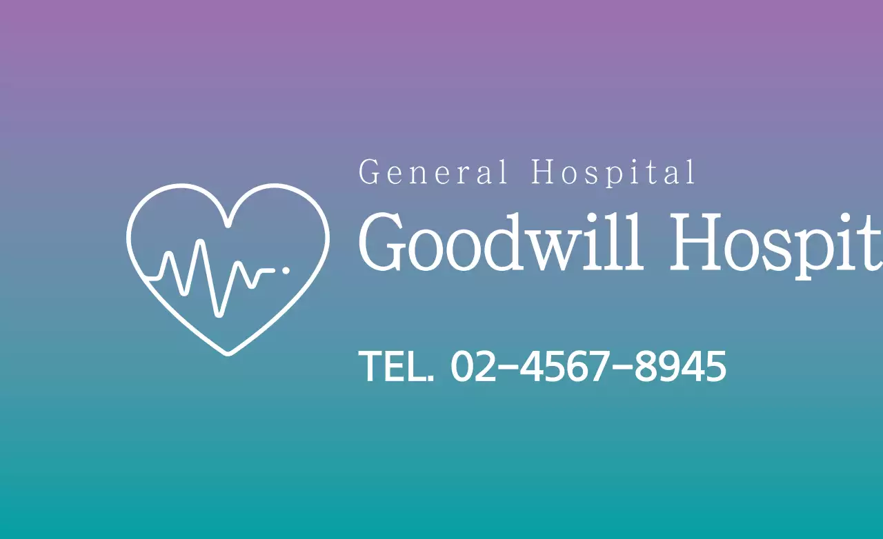 Banner promocional mínimo do hospital azul-petróleo