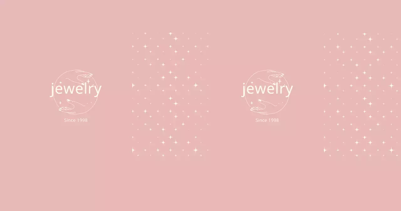 Pink clean lines illustration jewelry
