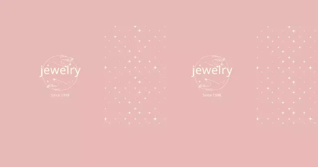 Pink clean lines illustration jewelry