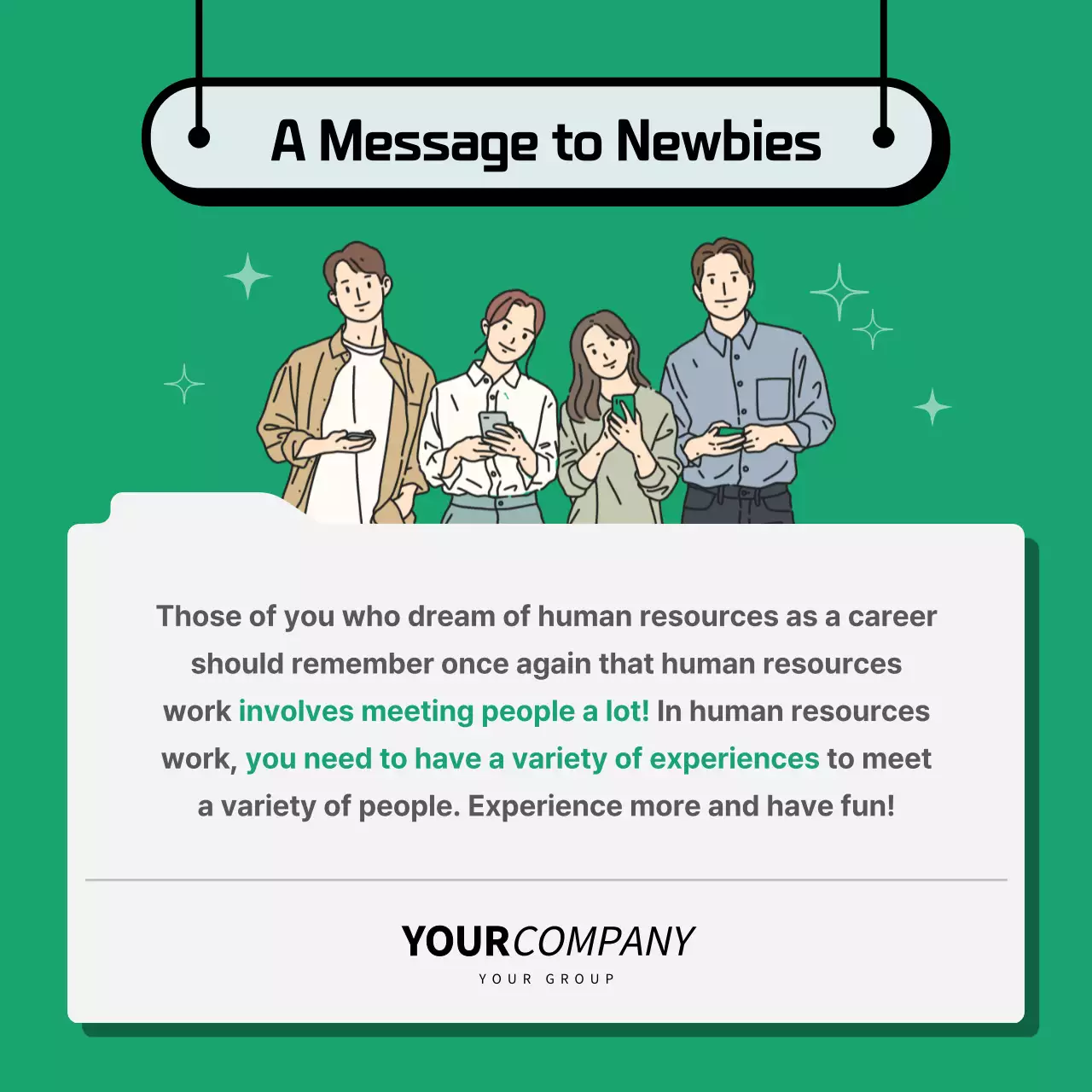 Green Modern Hr Guide Instagram Carousel