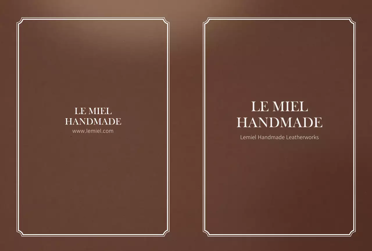 Họa tiết da nâu, bưu thiếp thủ công sang trọng cho xưởng da