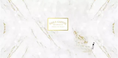 For an upscale concept cafe in gold and white